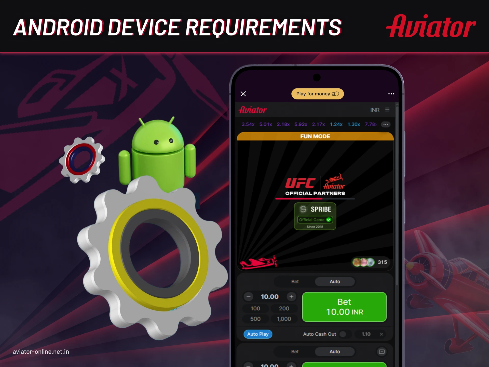 Android Device Requirements.