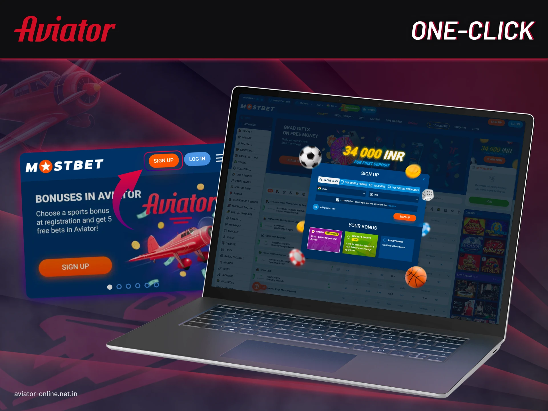 Find out about one click registration.