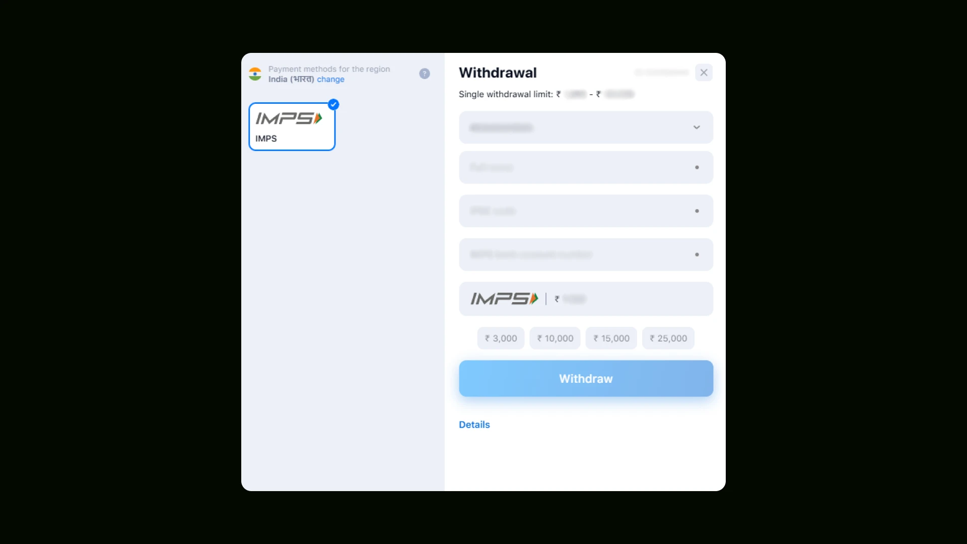 You can withdrawal using the available payment methods to get your money safely.
