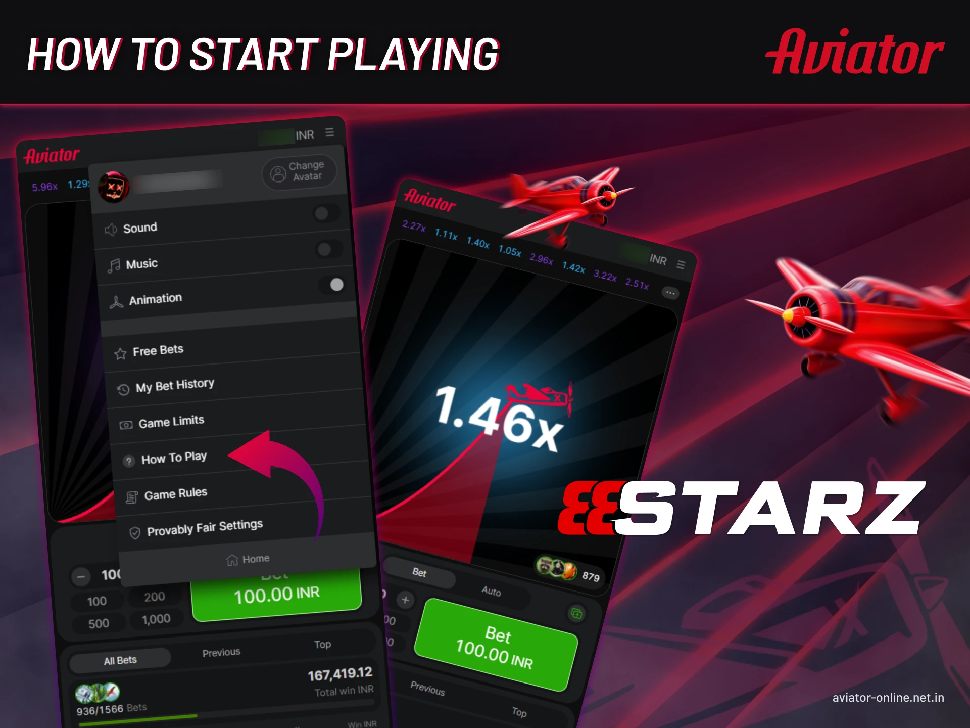 How to start playing 888starz Aviator game in India with step-by-step guide for beginners.