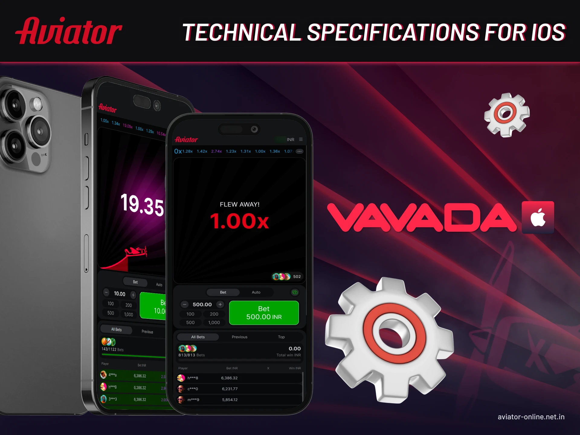 iOS technical details for downloading and running the Vavada Aviator app on iPhone and iPad.